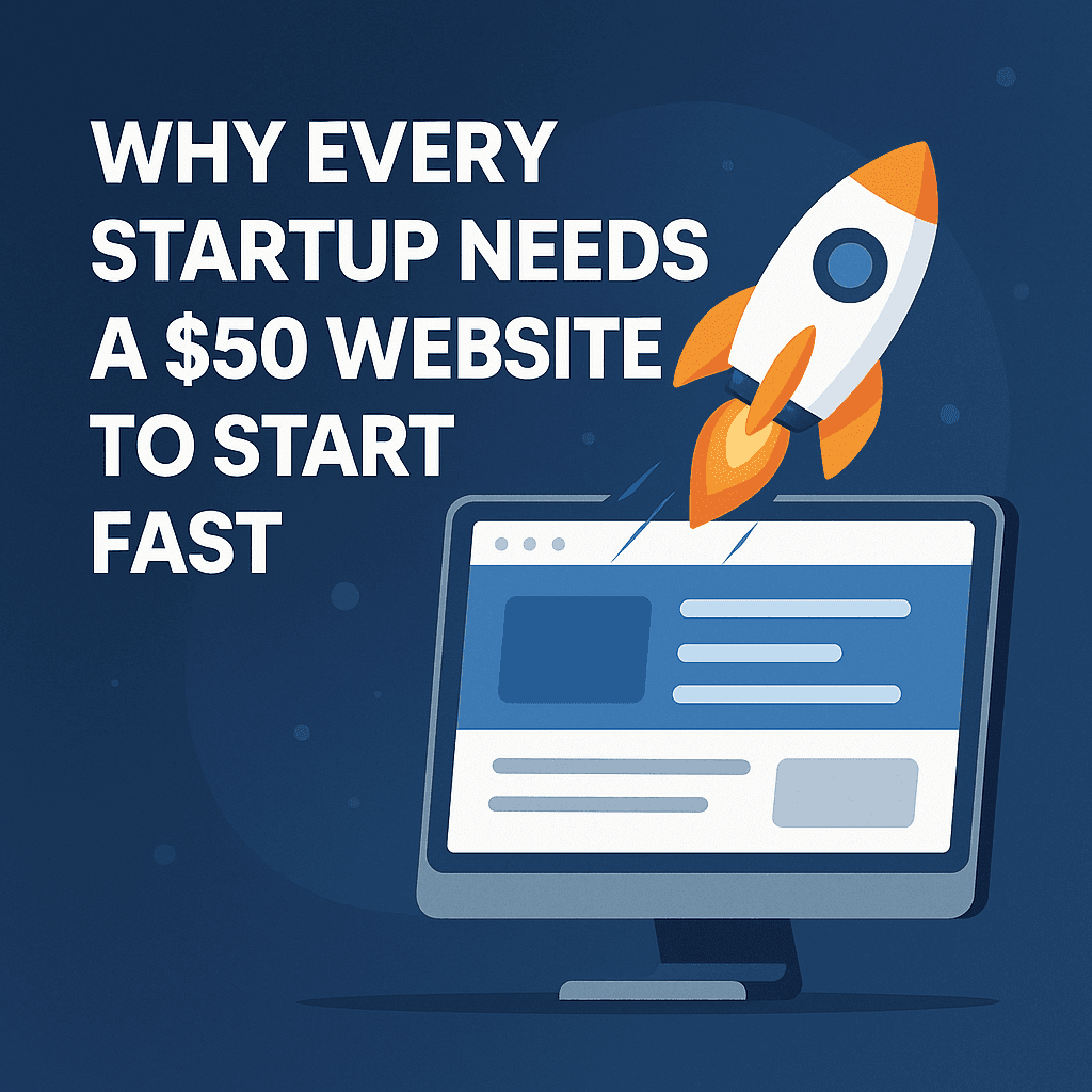 Why Every Startup Needs a $50 Website to Start Fast